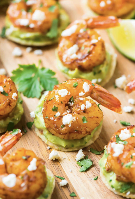 Shrimp Guacamole Bites