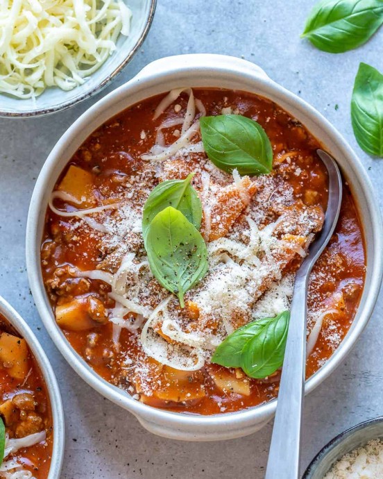 One Pot Lasagna Soup