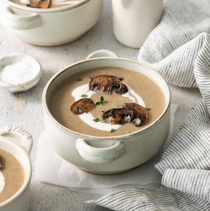 Roasted Mushroom Soup