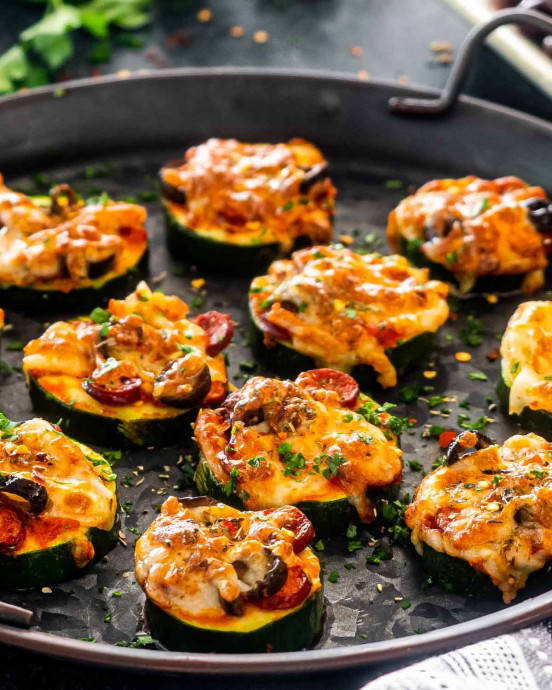 Zucchini Pizza Bites (Air Fryer Or Oven)