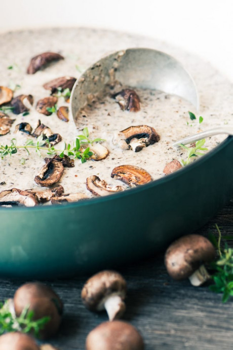 Mushroom and Brie Soup