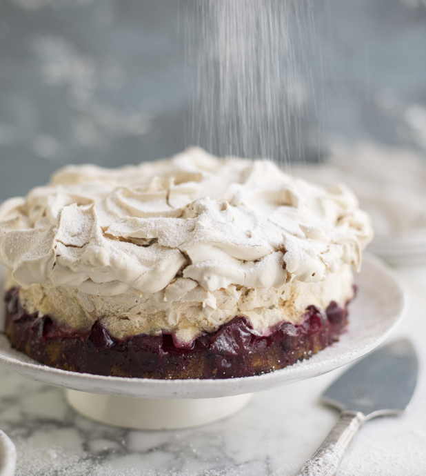 Ottolenghi’s Louise cake with plum & coconut