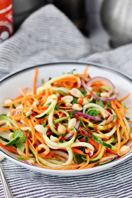Vietnamese Zucchini and Carrot Salad with Peanuts