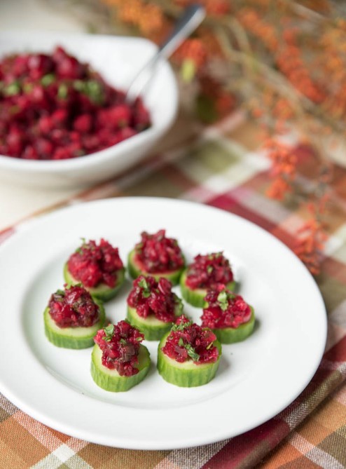 Easy Sugar Free Low Carb Keto Cranberry Salsa