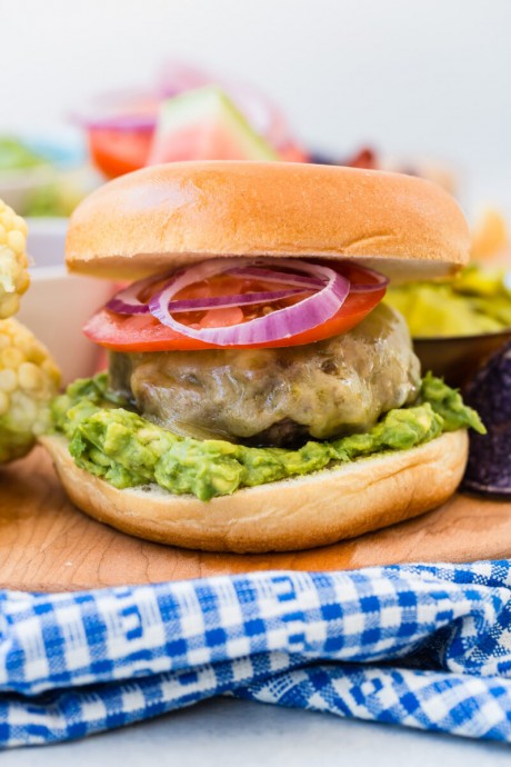 Guacamole Cheddar Burger