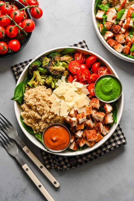 Chicken Pesto Parm Bowl