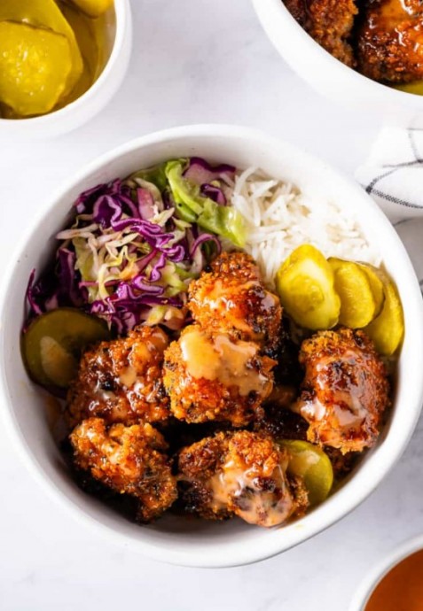 Hot Honey Chicken Bowls