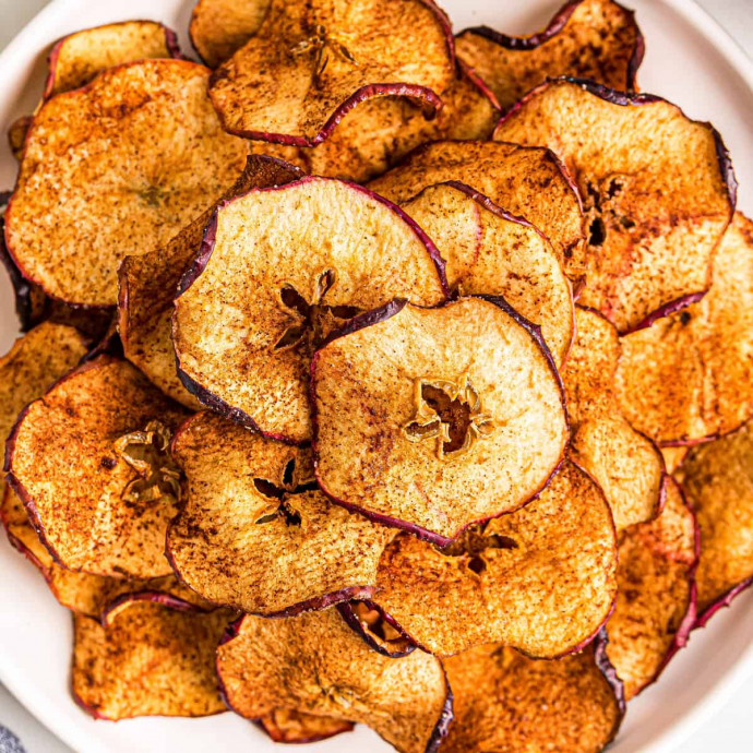 Air Fryer Cinnamon Apple Chips