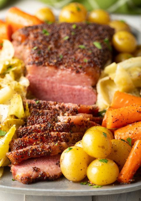 Baked Corned Beef and Cabbage in the Oven