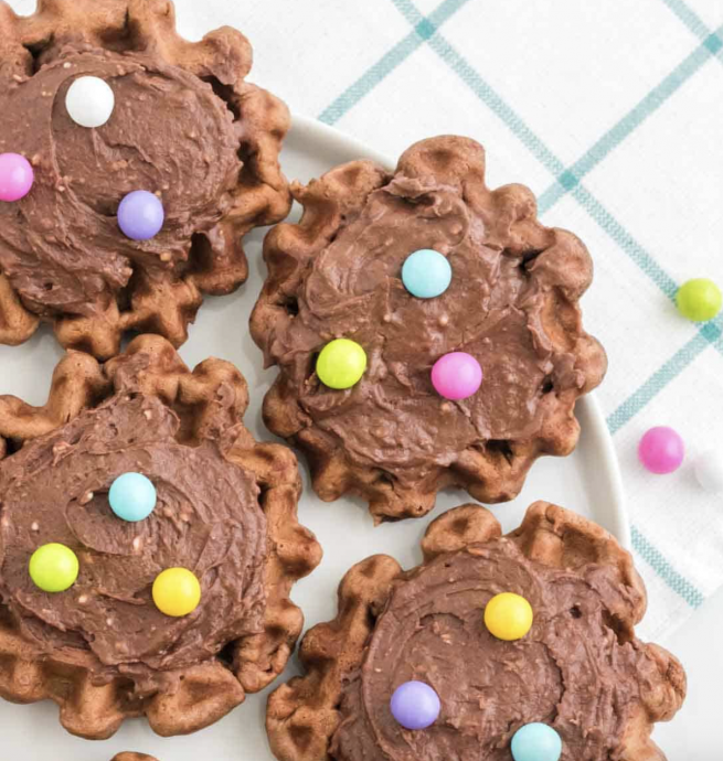 Gluten Free Chocolate Waffle Cookies