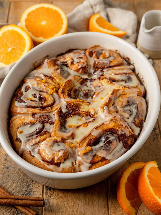 Vegan Orange Cinnamon Rolls