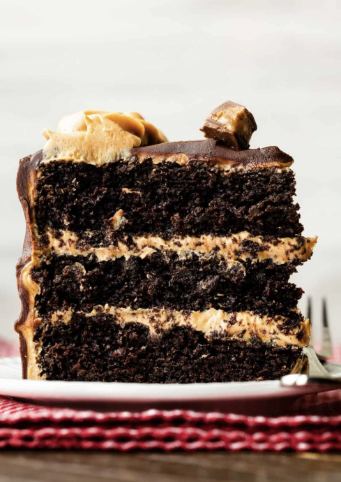 Dark Chocolate Peanut Butter Cake