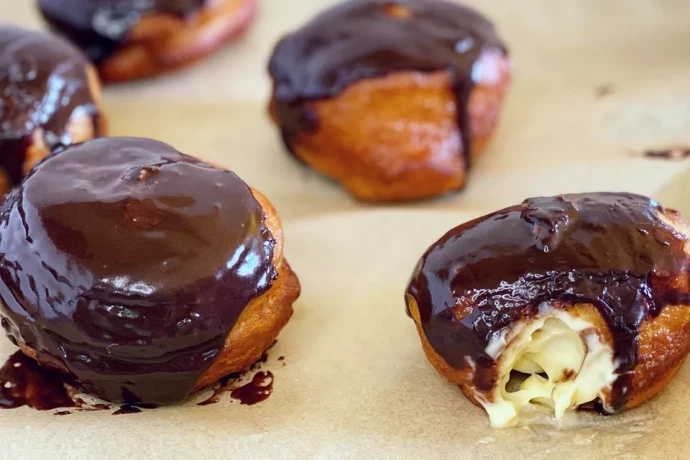 Boston Cream Doughnuts