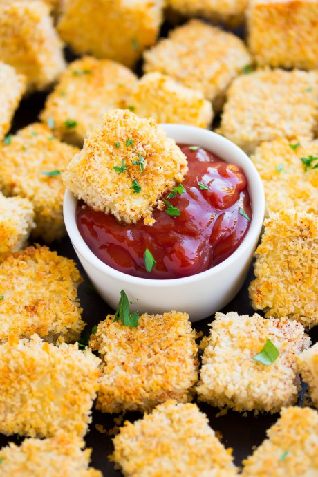 Easy Baked Tofu Nuggets