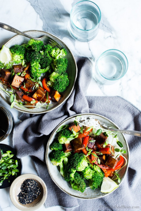 Speedy Tofu Teriyaki Bowls