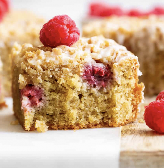 Raspberry Crumb Cake {Paleo, Gluten-Free, Dairy-Free}