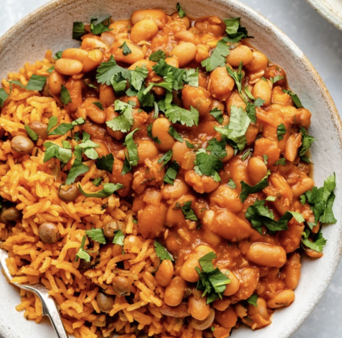 Authentic Puerto Rican Rice and Beans