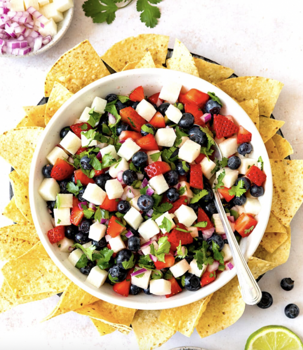 Blueberry, Strawberry & Jicama Salsa