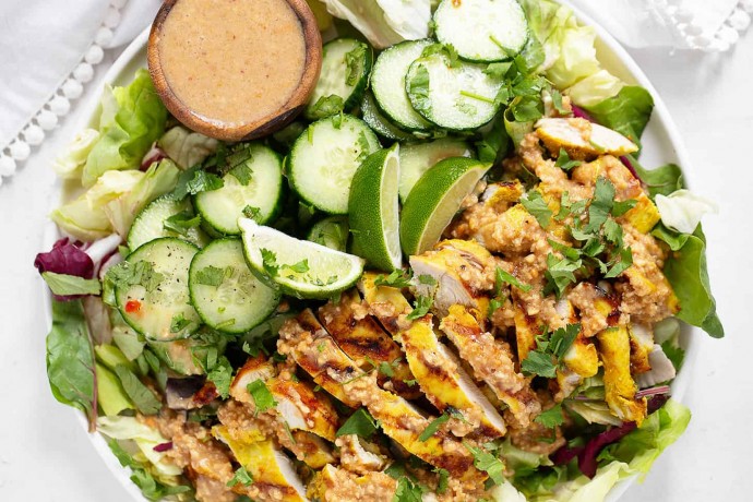 Chicken Satay Salad