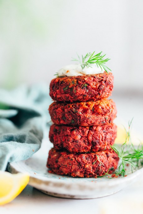 Gluten-free: Easy Beet Falafel