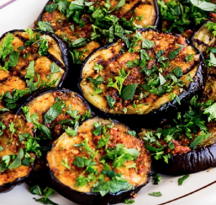 Spicy Grilled Eggplant