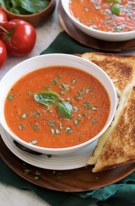 Roasted Tomato Basil Soup