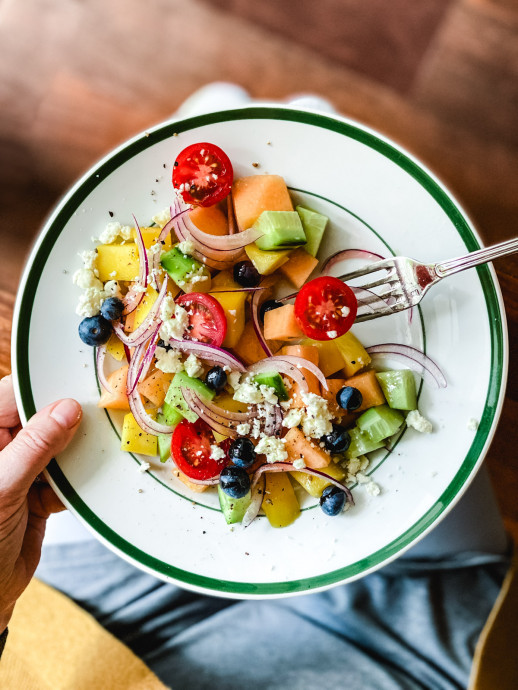 Cantaloupe and Mango Salad