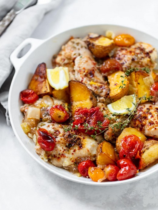 Greek Lemon Chicken and Potatoes