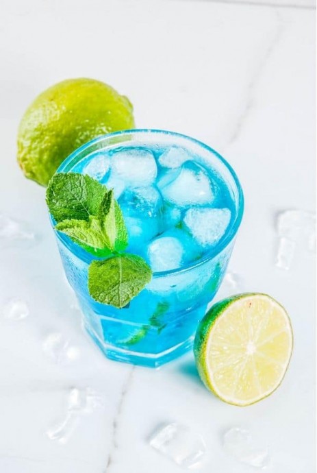 Refreshing Blue Margarita + Mocktail Option