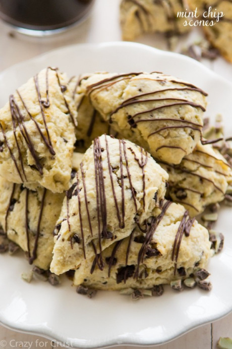 Mint Chip Scones