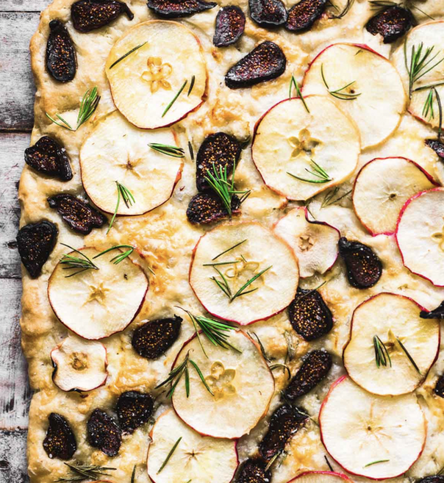 Apple, Cheddar, and Fig Focaccia