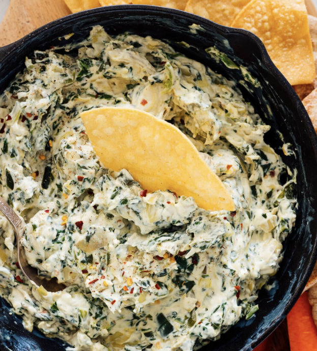 Love Real Food Creamy Spinach Artichoke Dip