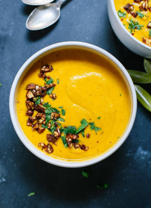 Creamy Thai Carrot Sweet Potato Soup