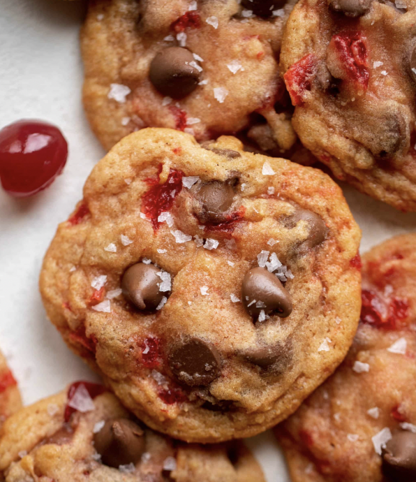 Maraschino cherry chocolate chip cookies