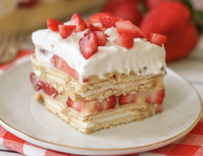 No Bake Strawberry Shortcake