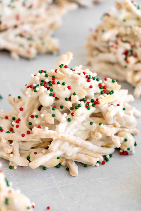 Crockpot White Chocolate Haystacks