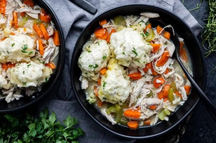 Homemade Bisquick Chicken and Dumplings