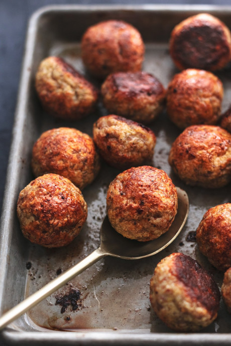 Baked Chicken Meatballs