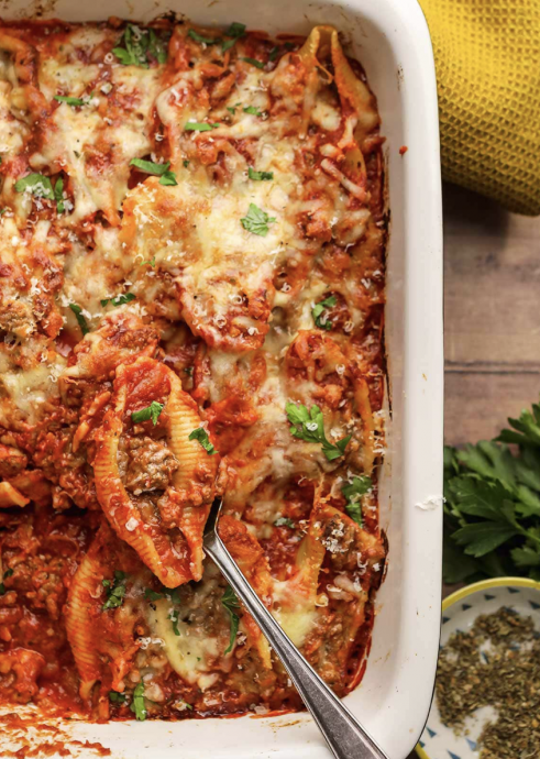 Beefy Italian Stuffed Shells