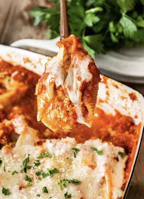 Chicken Parmesan Stuffed Shells