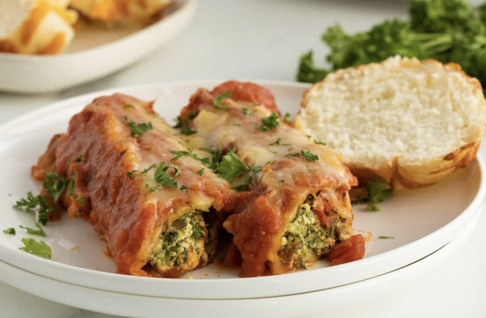 Sausage Stuffed Manicotti