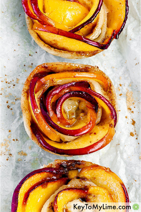 Peach Rose Tarts