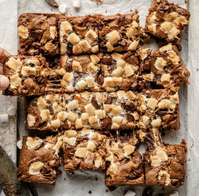 Ooey-Gooey Tahini S’mores Bars