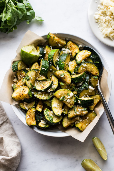 Roasted Mexican Zucchini