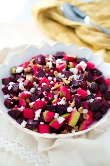 Roasted Beet and Apple Salad with Maple Vinaigrette Roasted Beet and Apple Salad with Maple Vinaigrette