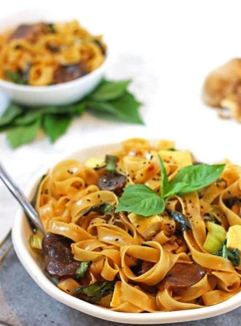 Thai Basil Noodles with Tofu Thai Basil Noodles with Tofu