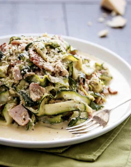 Zucchini (Zettuccine) Carbonara