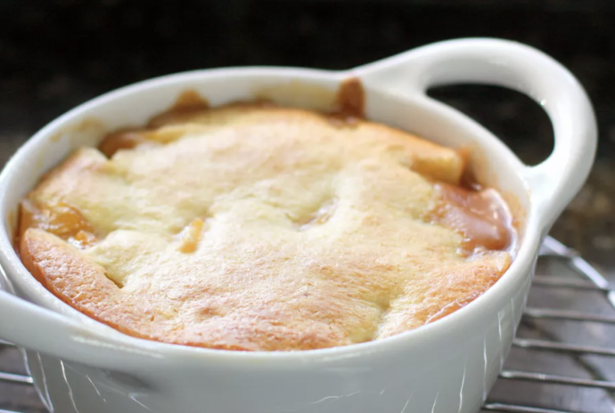 Baked Peach Cobbler With Cake-Like Topping