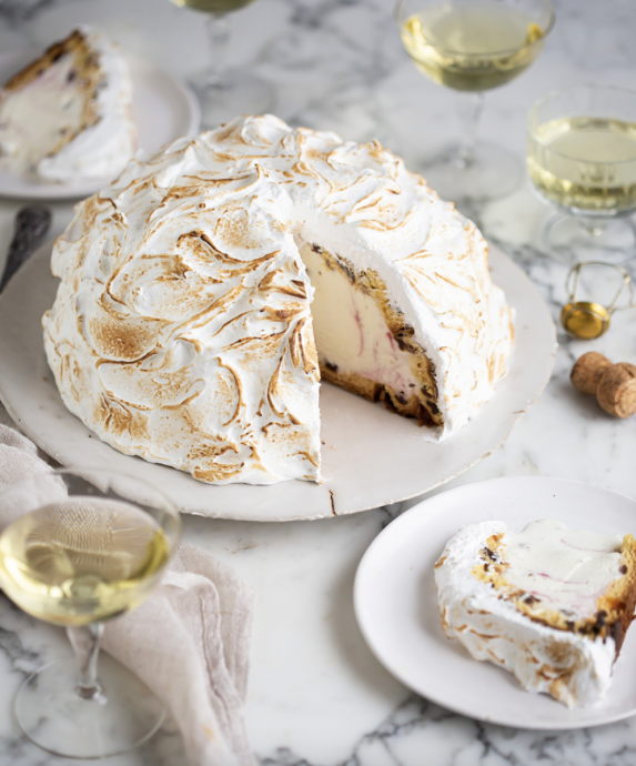 Panettone ice-cream bombe Alaska