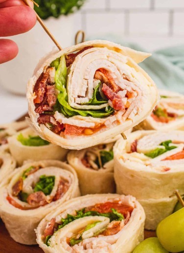 Club Sandwich Pinwheels